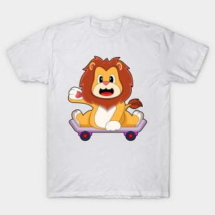 Lion Skater Skateboard T-Shirt